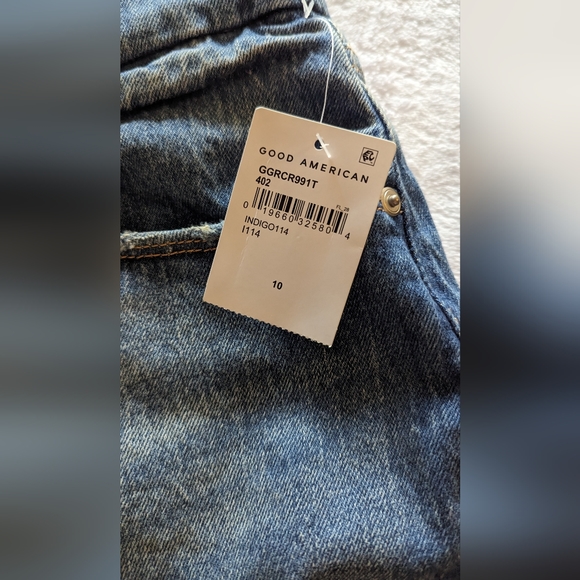 NWT 2 Pair  Good American Good Boy High Rise Sz 10/30 - Picture 3 of 11